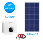 Kit solar on grid 4000w