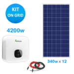 Kit solar on grid 4000w