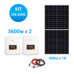 Kit solar on grid 8kw