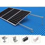 Estructura montaje paneles solares inclinada