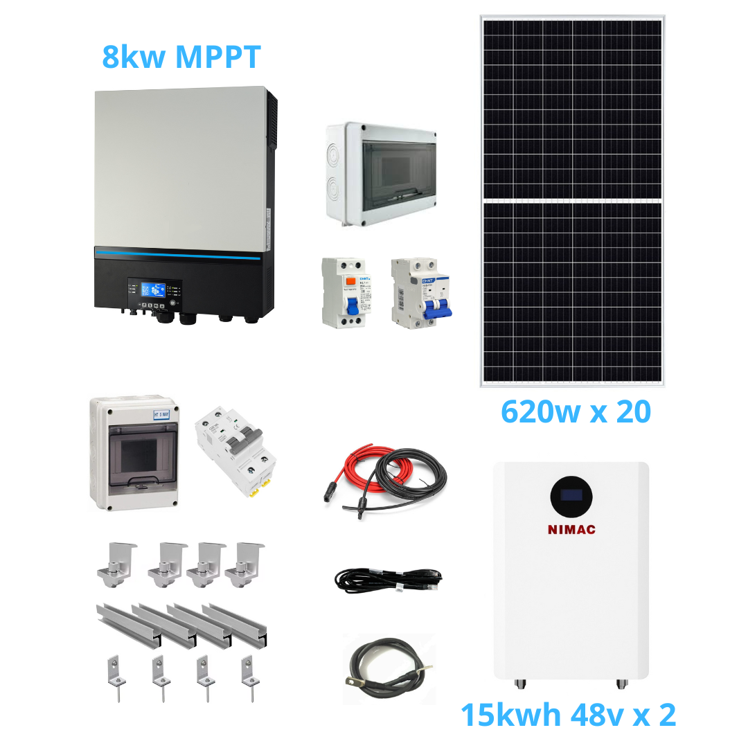 Kit 11kw voltronic Litio mppt ampliado 3 Kit 11kw voltronic Litio mppt Ampliado