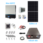 Kit 8kw voltronic Litio mppt Base