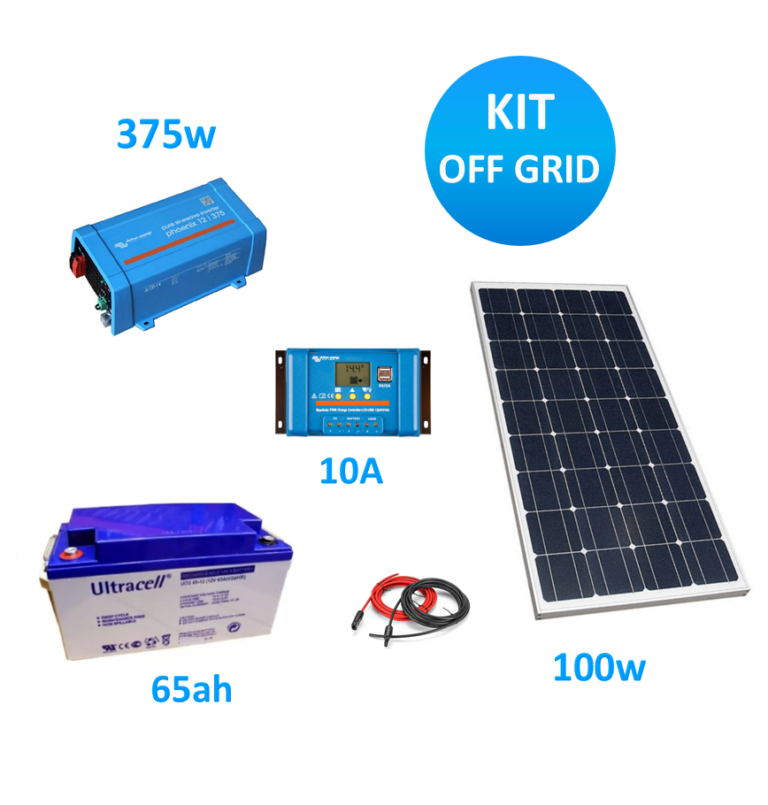 Kit Off Grid 375VA 12v