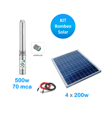 Kit bombeo solar 500w 70mca