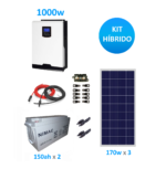 Kit solar hibrido 1000w medio