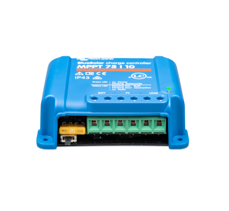 Controlador carga victron bluesolar 75V 10A front