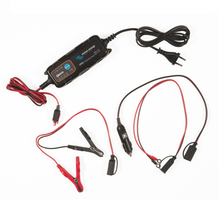 Cargador baterias victron ip65 6v 12v 1.1A con cables