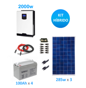 Kit Solar Fotovoltaico 2000w Híbrido Medio