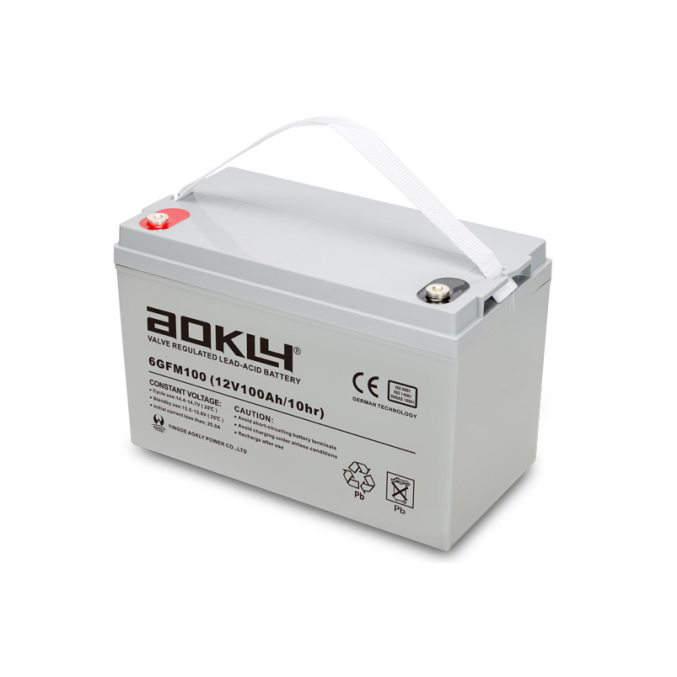 Bateria aokly 100ah 12v ciclo profundo gel