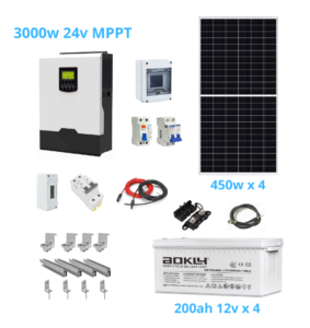 kit solar 3000w gel mppt 2