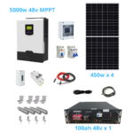 Kit Solar fotovoltaico 5000w Litio mppt base